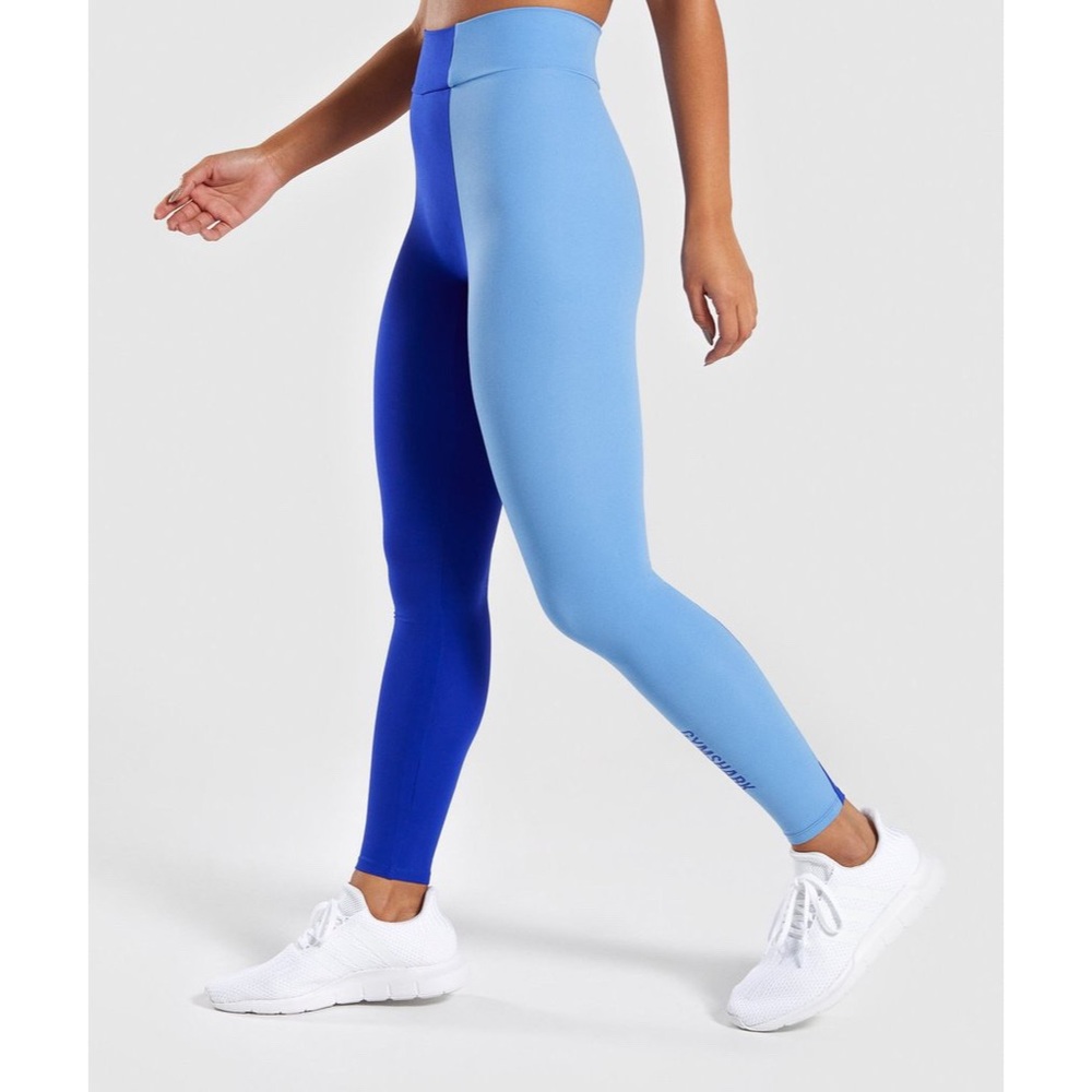 GYMSHARK | Duo Leggings in Cobalt/Blue Medium